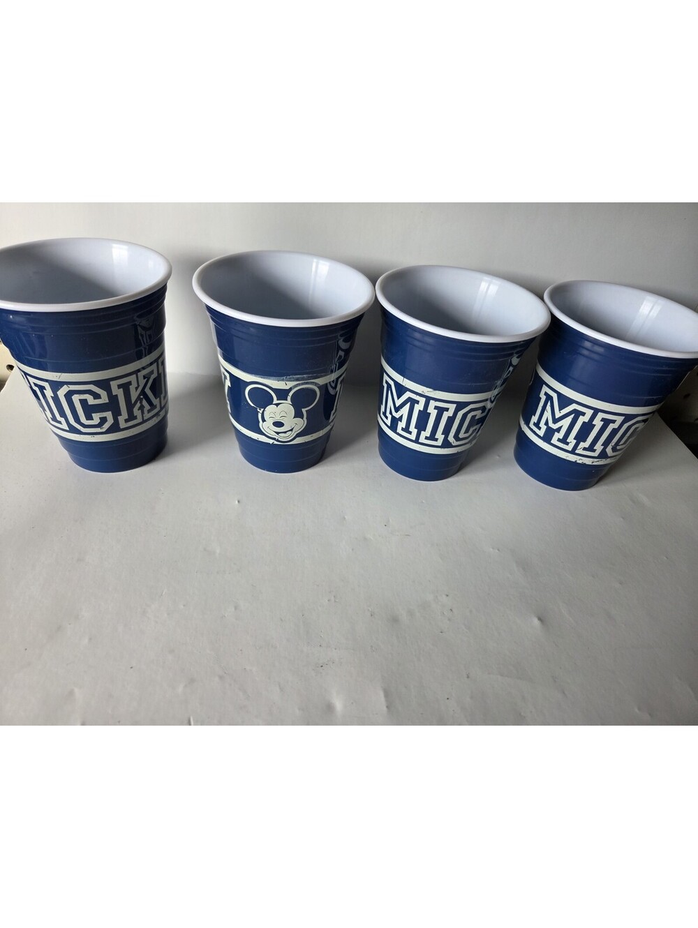 Disney Mickey Mouse Summer reusable Cups Set Of 4 17 Oz SG2
